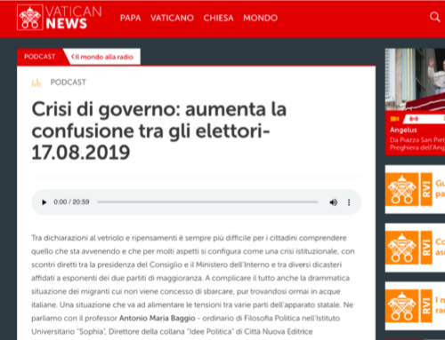 Crisi di governo: aumenta la confusione fra gli elettori, Radio Vaticana.